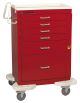 Classic 6-Drawer Anesthesia Carts with Breakaway Lock bigger drawer space