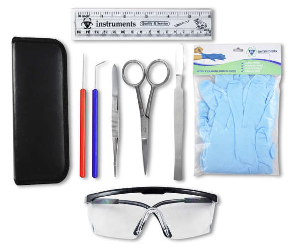 Zippy™ Dissection Kit Package With Nitril Gloves and Safety Eyewear  