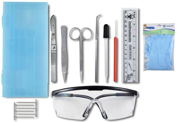 Precision Dissection Kit Package with Safety Eyewear and Gloves