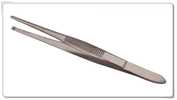 Tissue Forceps - Forceps with 1x2 Teeth - 4.5'' - 13-T