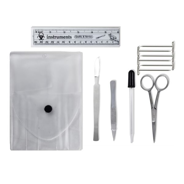 Basic Dissection Kit - 64N - Stainless Steel - Plastic Pouch 