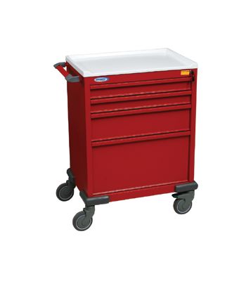 Emergency Cart  Four-drawer 