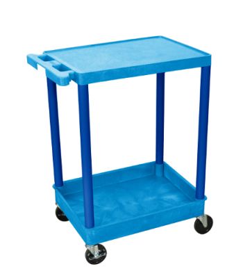 Flat Top and Tub Bottom Shelf Cart